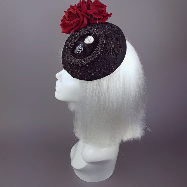 "Doombug" Red Rose Bug Dollface Hat