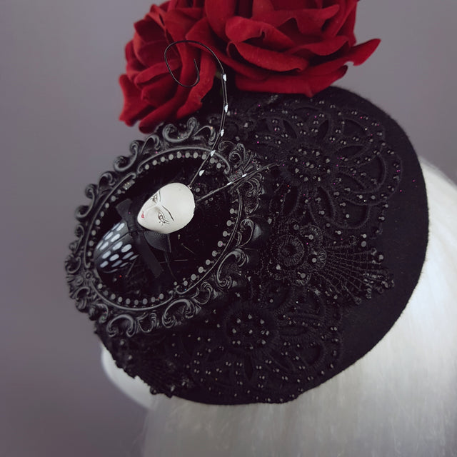 "Doombug" Red Rose Bug Dollface Hat