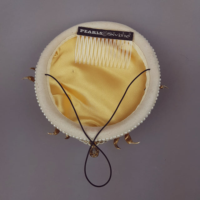 Gold & Pearl Crab Hat 'Crabe D'or'