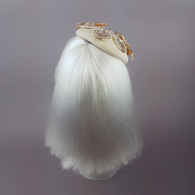 Gold & Pearl Crab Hat 'Crabe D'or'