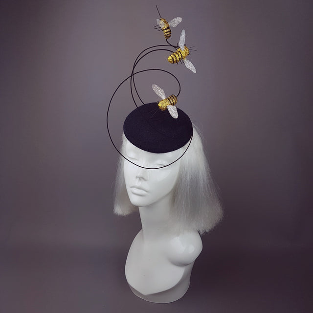 "Anthophila" Buzzing Bees Fascinator Hat