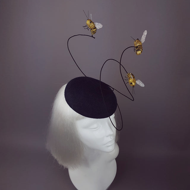 "Anthophila" Buzzing Bees Fascinator Hat