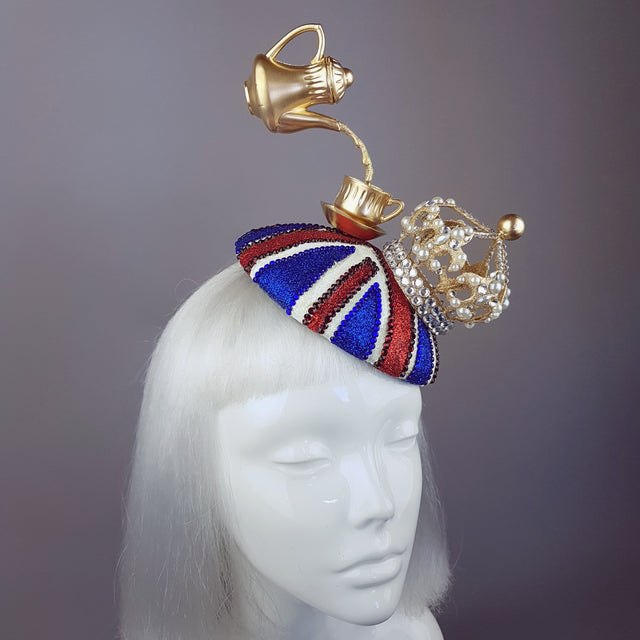 "British-ness" Union Jack Tea Party Crown Hat