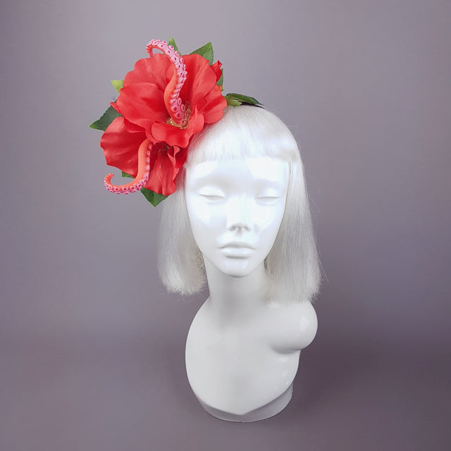 "Entwine" Red Hibiscus Tentacle Headband