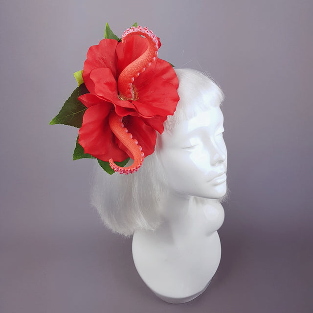 "Entwine" Red Hibiscus Tentacle Headband
