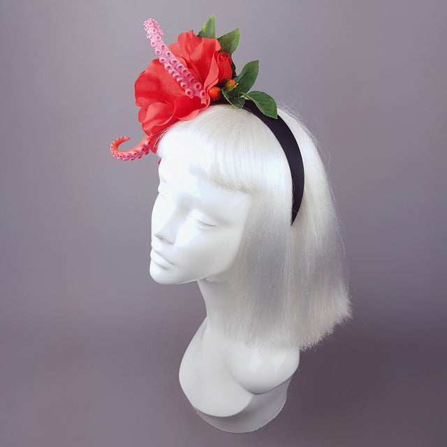 "Entwine" Red Hibiscus Tentacle Headband