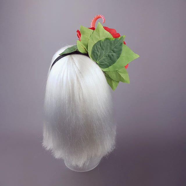 "Entwine" Red Hibiscus Tentacle Headband