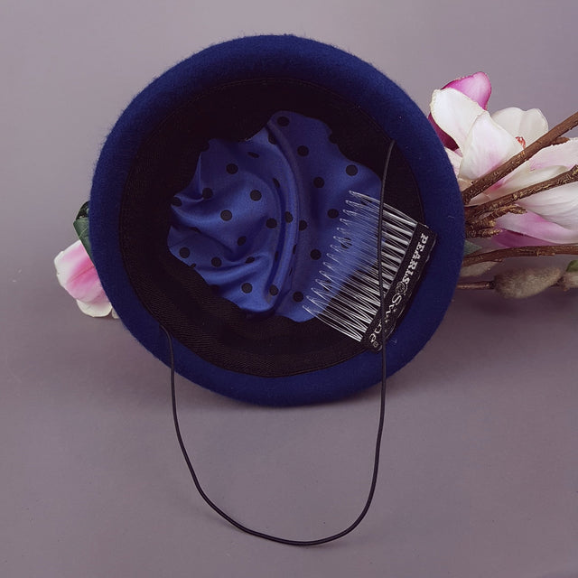 "Eolande" Pink Magnolia Flowers & Hummingbirds Fascinator Hat