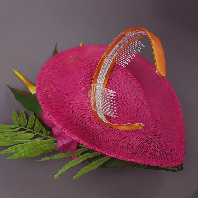 "Strelitzia" Colourful Tropical Flowers Fascinator Hat