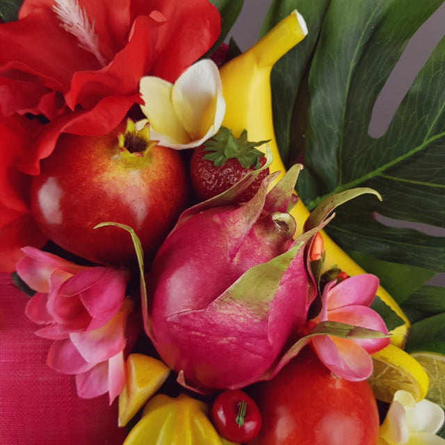 "Carmen" Colourful Tropical Flower & Fruit Hat