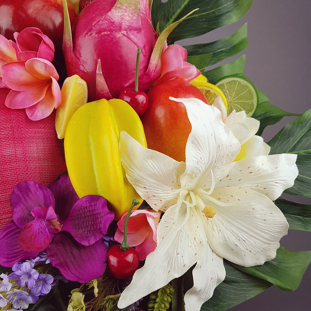 "Carmen" Colourful Tropical Flower & Fruit Hat