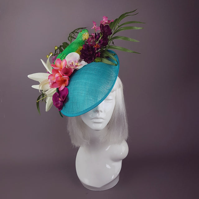 "Paradiso" Parrot Colourful Tropical Flower Hat
