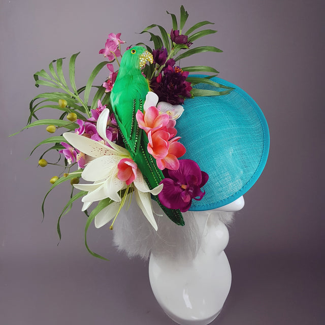 "Paradiso" Parrot Colourful Tropical Flower Hat