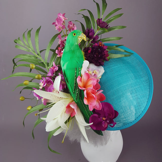 "Paradiso" Parrot Colourful Tropical Flower Hat