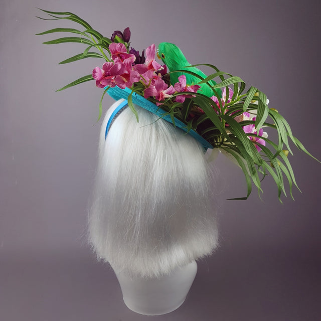 "Paradiso" Parrot Colourful Tropical Flower Hat