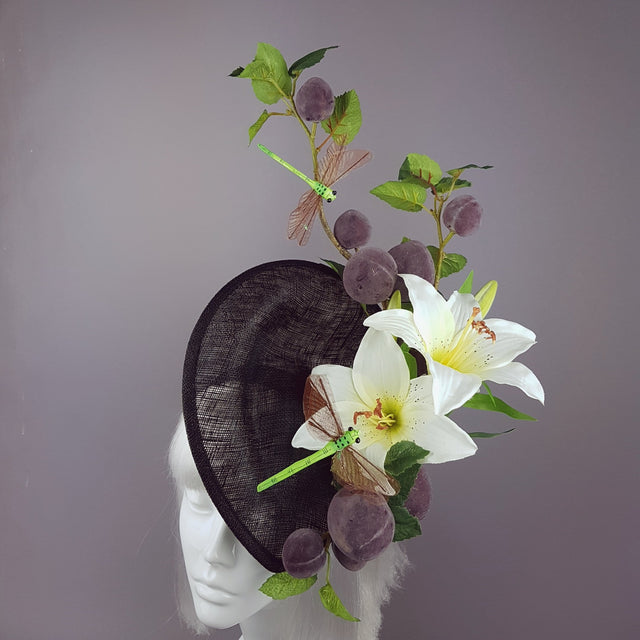 "Frutteto" Plum, Lily, Dragonfly Hat