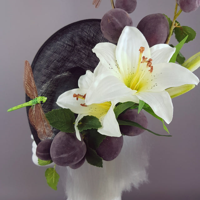 "Frutteto" Plum, Lily, Dragonfly Hat