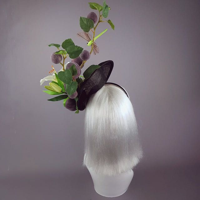 "Frutteto" Plum, Lily, Dragonfly Hat