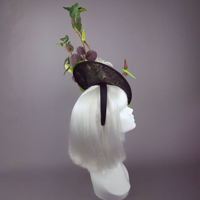 "Frutteto" Plum, Lily, Dragonfly Hat