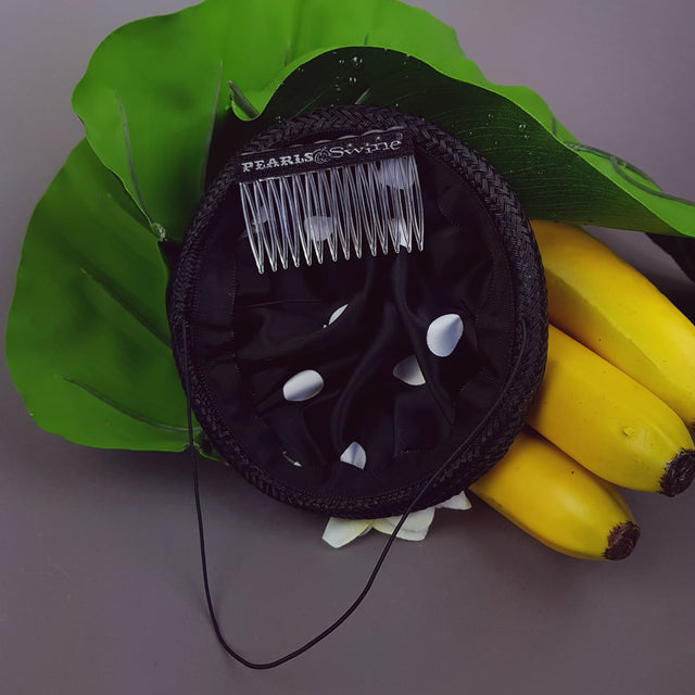 "Plátano" Tropical Banana and Banana Leaf Fascinator Hat