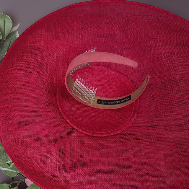 "Rose Garden" Extra Large Pink Flower Hat with Bee