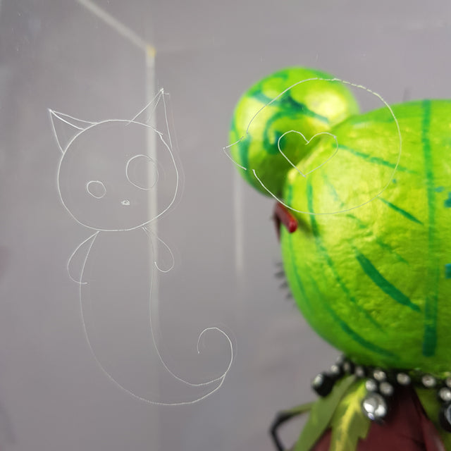 "Rosebud" Rose & Ladybird Doll LowBrow Art Sculpture in Perspex Box