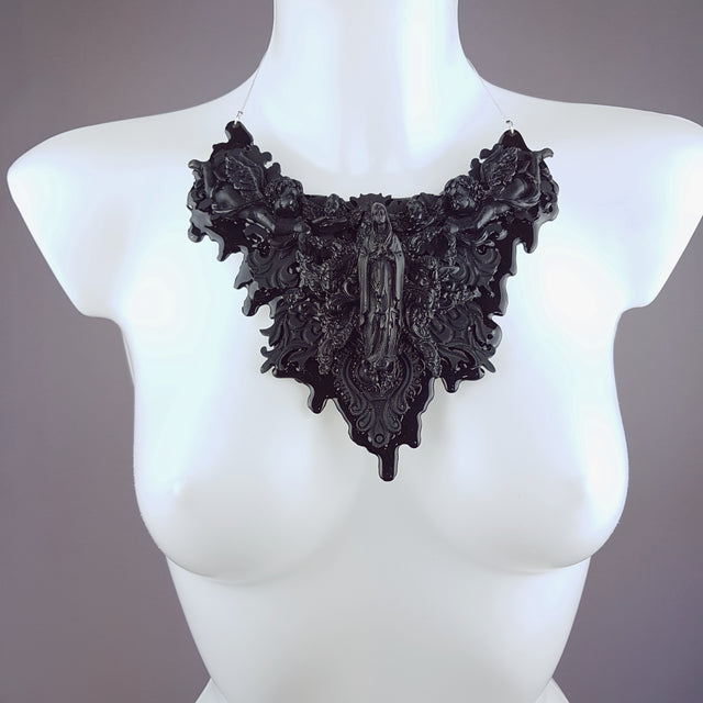 "Incubus" Ornate Black Filigree Neckpiece