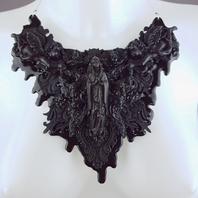 "Incubus" Ornate Black Filigree Neckpiece