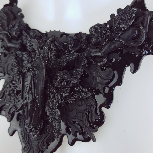 "Incubus" Ornate Black Filigree Neckpiece