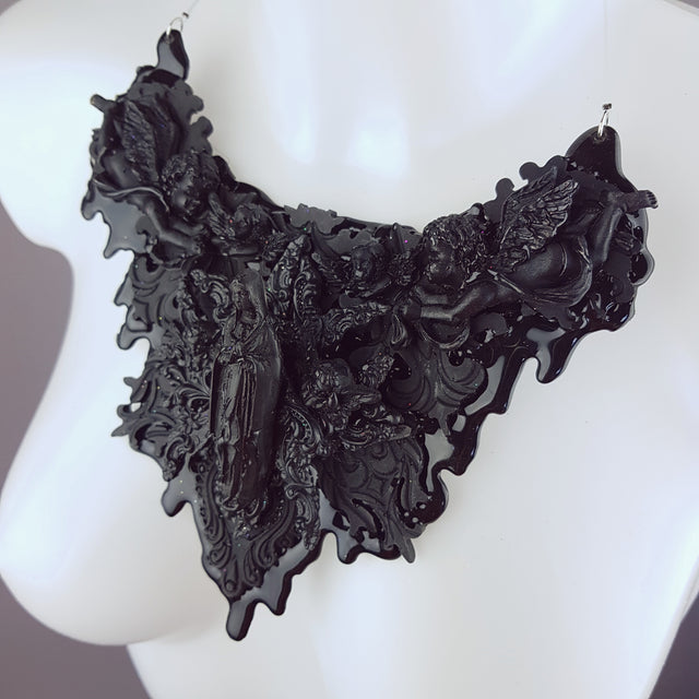 "Incubus" Ornate Black Filigree Neckpiece