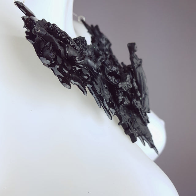 "Incubus" Ornate Black Filigree Neckpiece