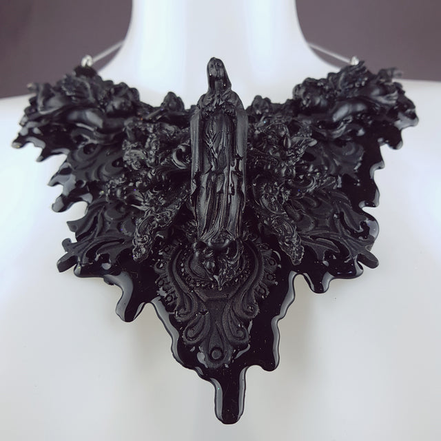 "Incubus" Ornate Black Filigree Neckpiece