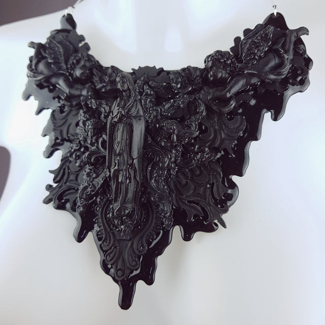 "Incubus" Ornate Black Filigree Neckpiece