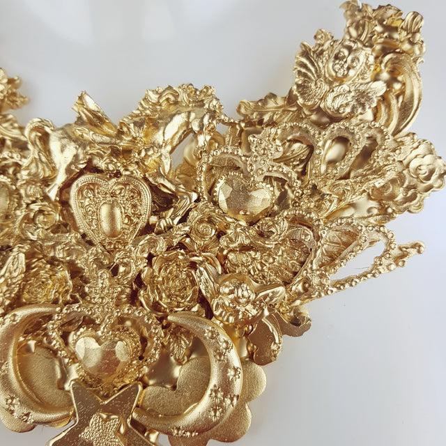 "Bael" Ornate Gold Filigree Neckpiece