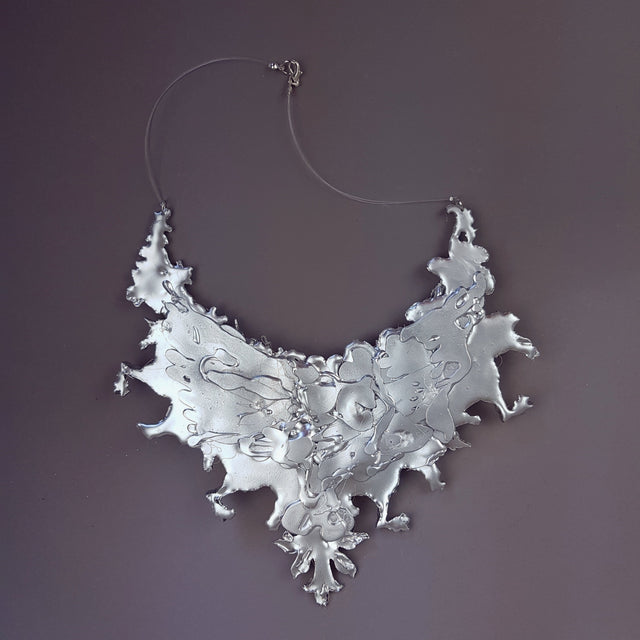 "Vanth" Ornate Silver Filigree Neckpiece