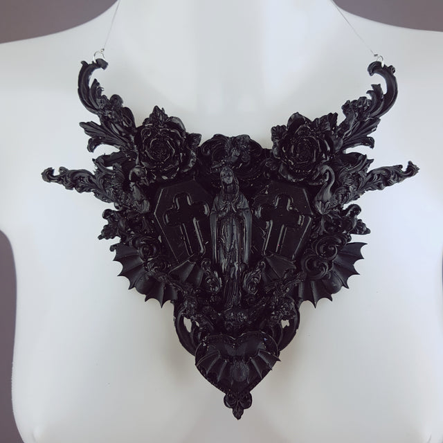 "Beleth" Ornate Black Filigree Neckpiece