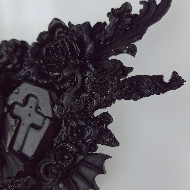 "Beleth" Ornate Black Filigree Neckpiece