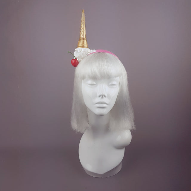 "Calamità" Quriky Dropped Ice Cream Headband