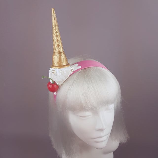 "Calamità" Quriky Dropped Ice Cream Headband