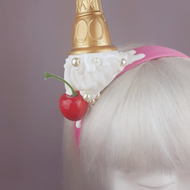 "Calamità" Quriky Dropped Ice Cream Headband