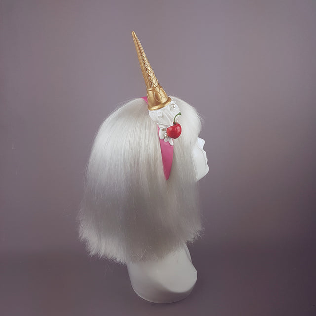 "Calamità" Quriky Dropped Ice Cream Headband