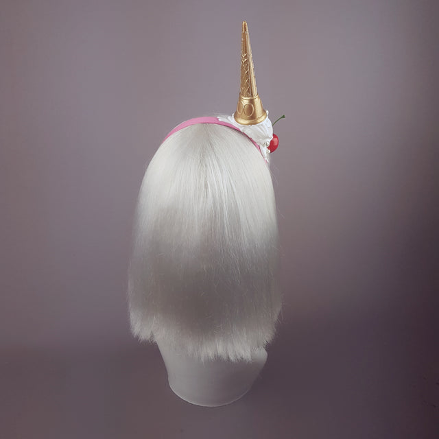 "Calamità" Quriky Dropped Ice Cream Headband