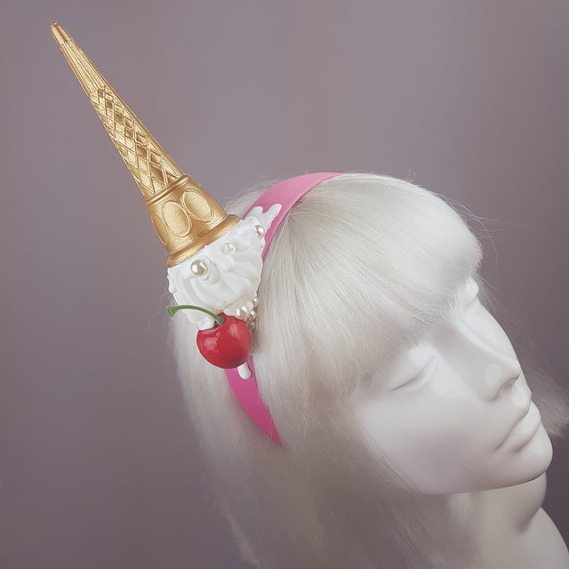 "Calamità" Quriky Dropped Ice Cream Headband