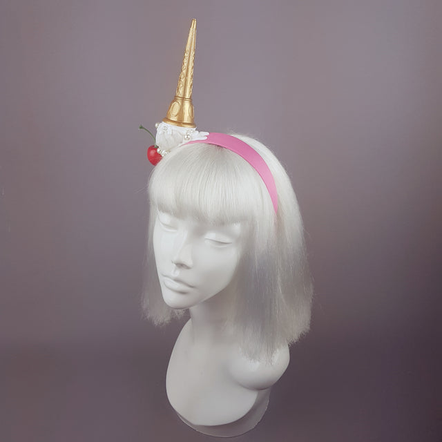"Calamità" Quriky Dropped Ice Cream Headband