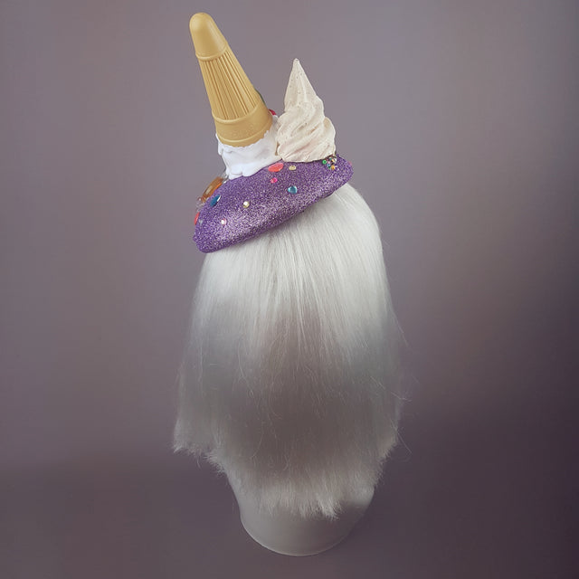 "Temptation" Dropped Ice Cream & Candy Glitter Hat