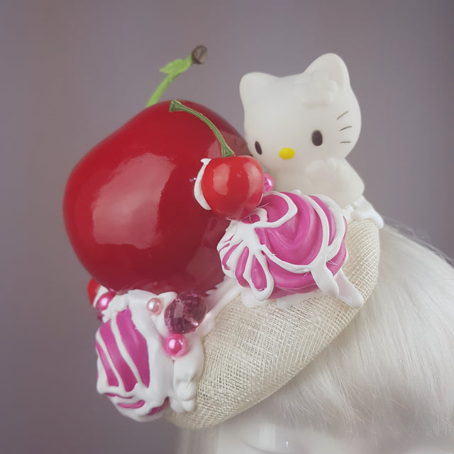 "Naughty Kitty" Giant Cherry and Ice Cream Hat
