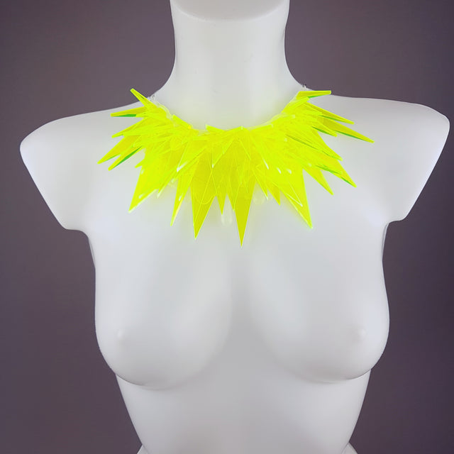 "Techno" Neon Perspex (No Hugs) Neckpiece