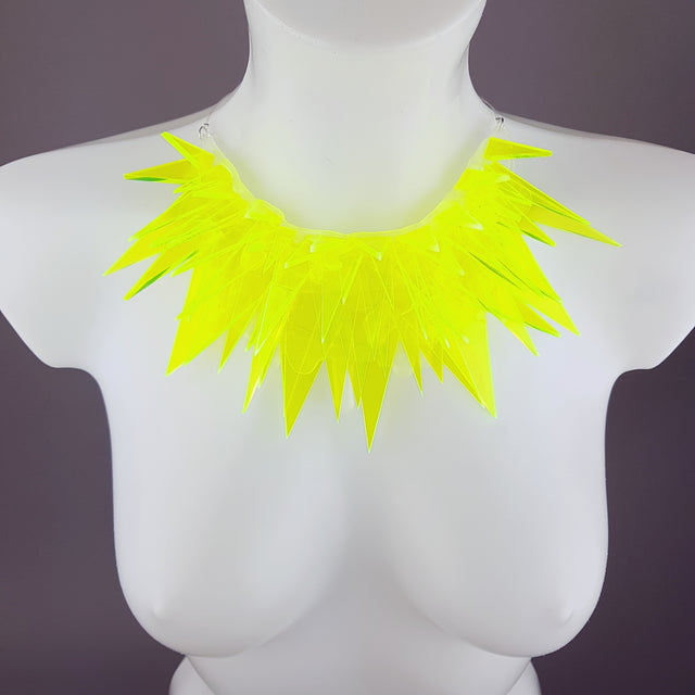 "Techno" Neon Perspex (No Hugs) Neckpiece