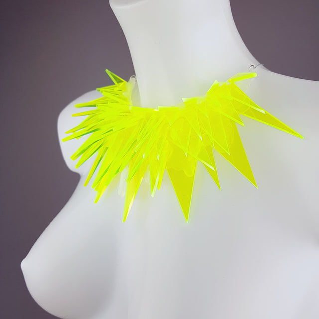"Techno" Neon Perspex (No Hugs) Neckpiece