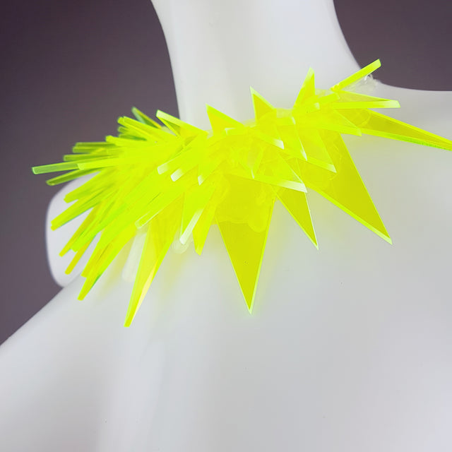 "Techno" Neon Perspex (No Hugs) Neckpiece